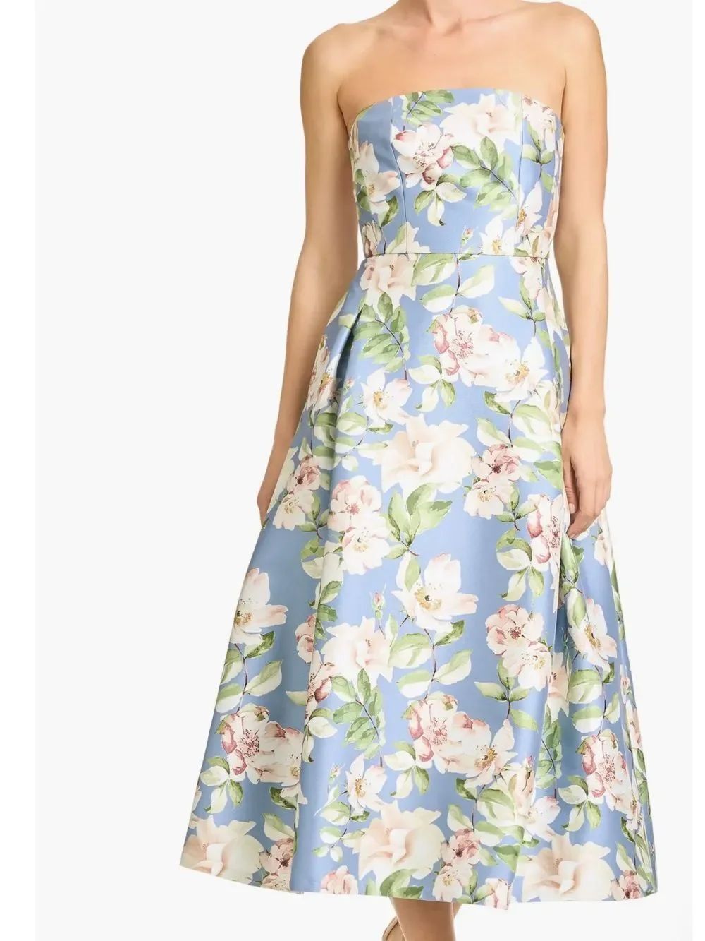 Shay Floral Strapless Cocktail Midi Dress
Sachin & Babi